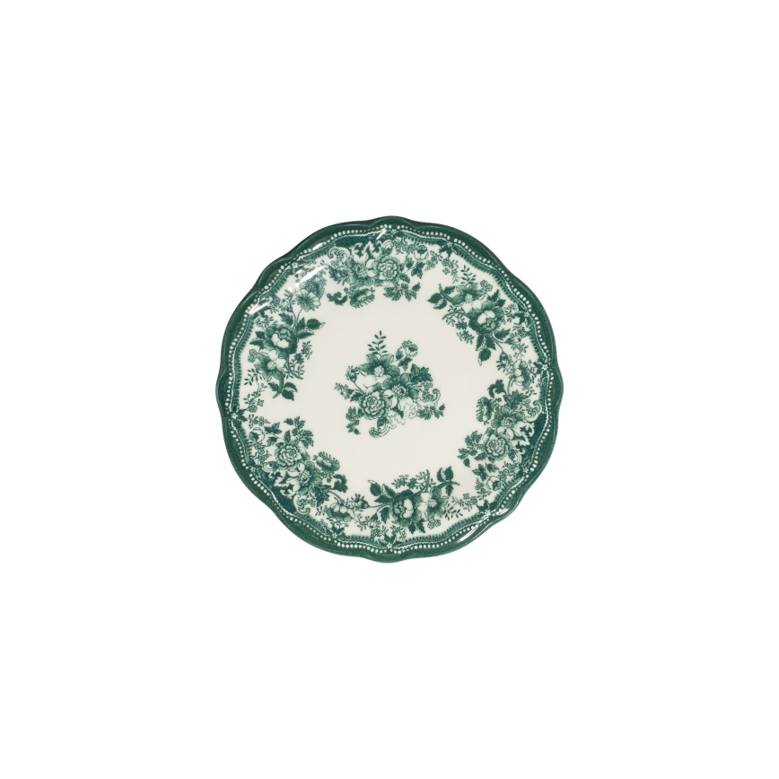 Servizio da tavola 24 pezzi bianco/verde/porcellana