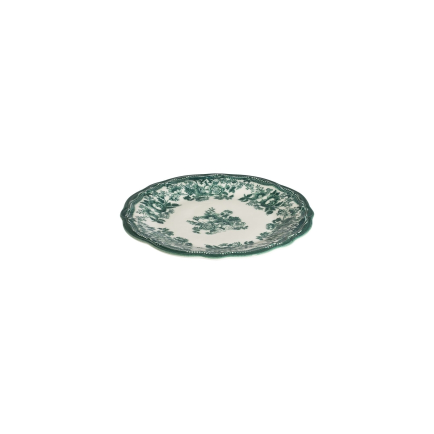 Servizio da tavola 24 pezzi bianco/verde/porcellana