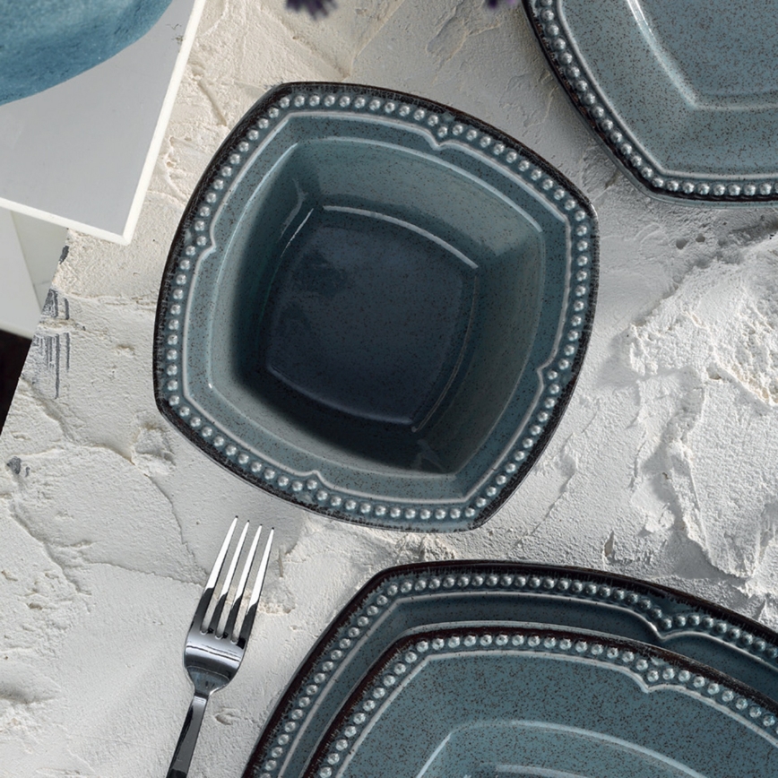 Servizio da tavola 24 pezzi, blu in porcellana