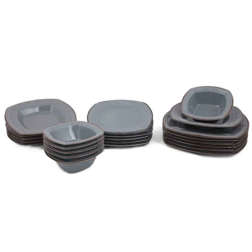 Servizio da tavola 24 pezzi, blu in porcellana