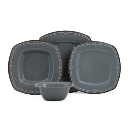 Servizio da tavola 24 pezzi, blu in porcellana