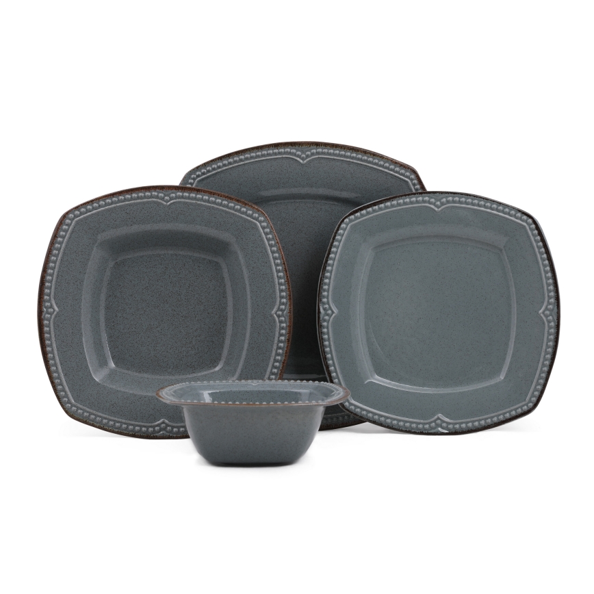 Servizio da tavola 24 pezzi, blu in porcellana