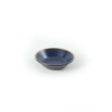 Servizio da tavola 24 pezzi blu/oro in ceramica