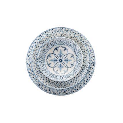 Servizio da tavola 24 pezzi blu/porcellana