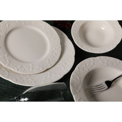 Servizio da tavola 24 pezzi crema/porcellana