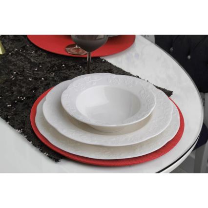 Servizio da tavola 24 pezzi crema/porcellana