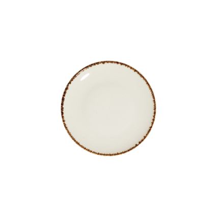 Servizio da tavola 24 pezzi in porcellana, bianco/beige