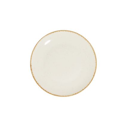 Servizio da tavola 24 pezzi in porcellana, bianco/beige