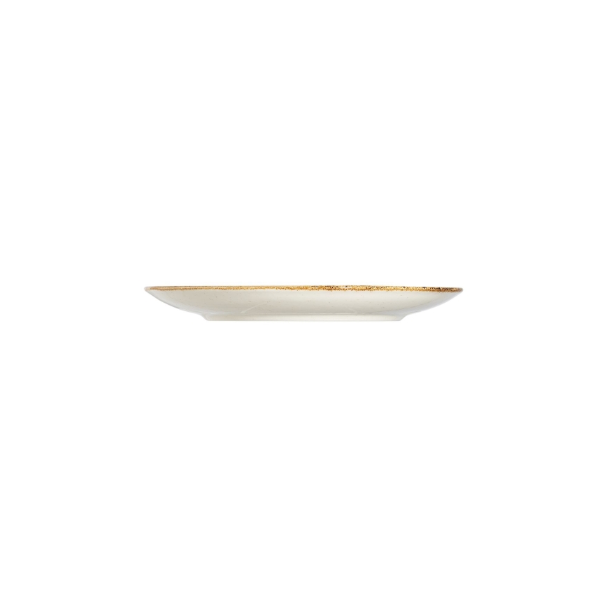 Servizio da tavola 24 pezzi in porcellana, bianco/beige