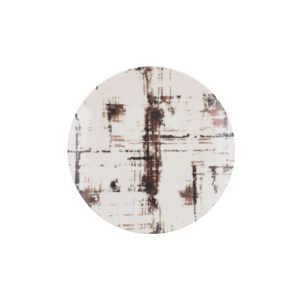 Servizio da tavola 24 pezzi marrone/bianco/porcellana