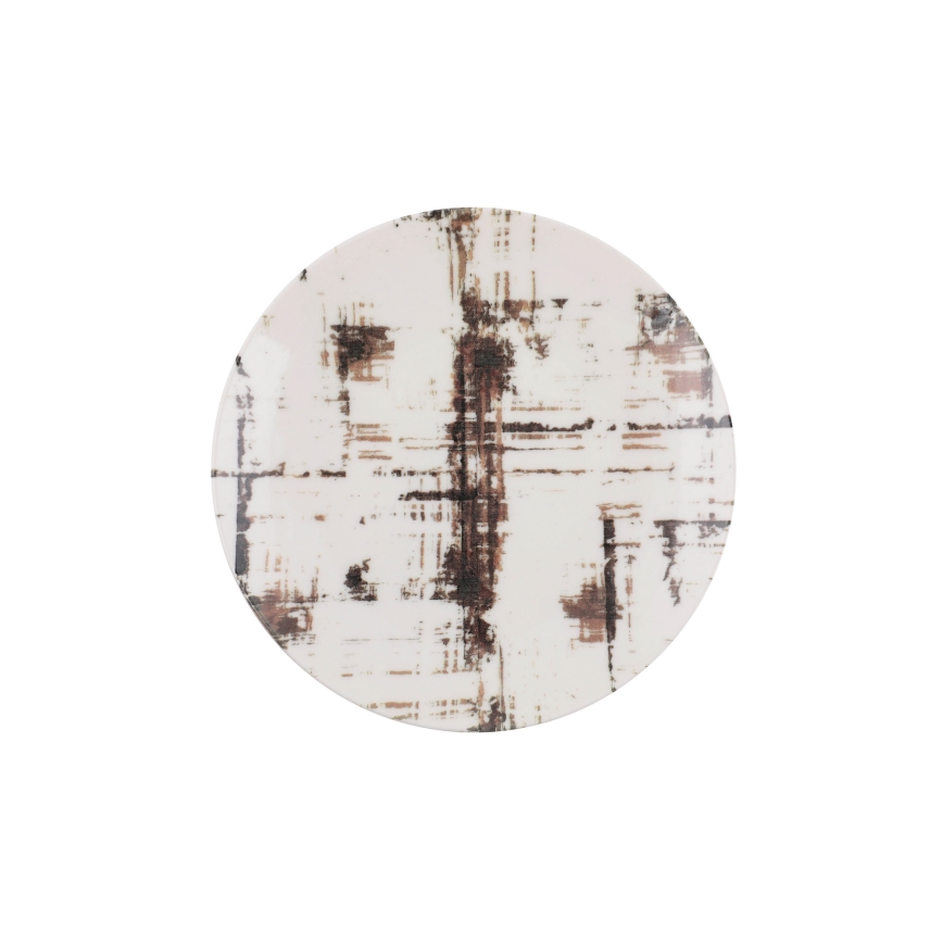 Servizio da tavola 24 pezzi marrone/bianco/porcellana