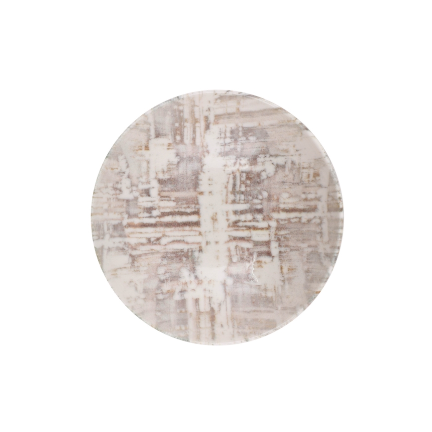 Servizio da tavola 24 pezzi marrone/bianco/porcellana