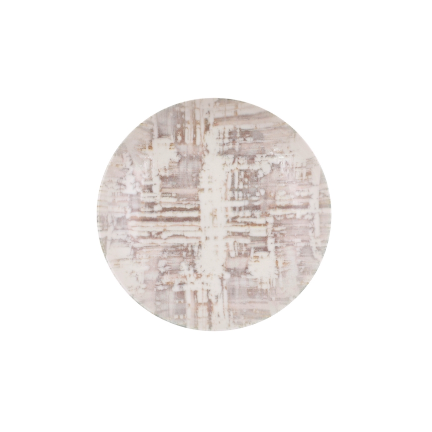 Servizio da tavola 24 pezzi marrone/bianco/porcellana