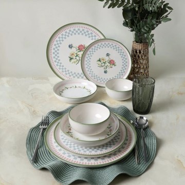 Servizio da tavola 24 pezzi multicolore/ceramica