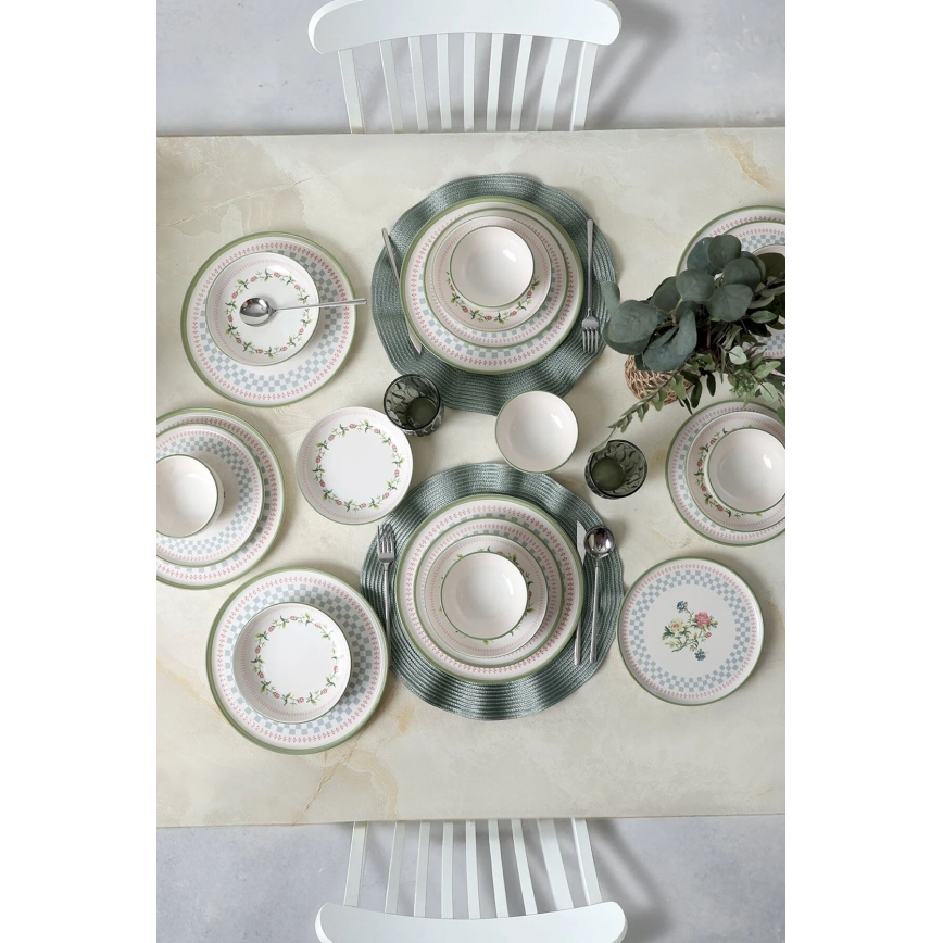 Servizio da tavola 24 pezzi multicolore/ceramica