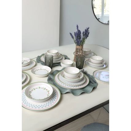 Servizio da tavola 24 pezzi multicolore/ceramica