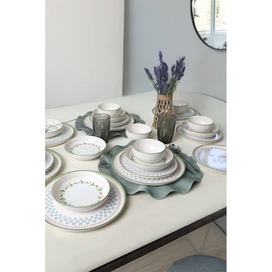 Servizio da tavola 24 pezzi multicolore/ceramica