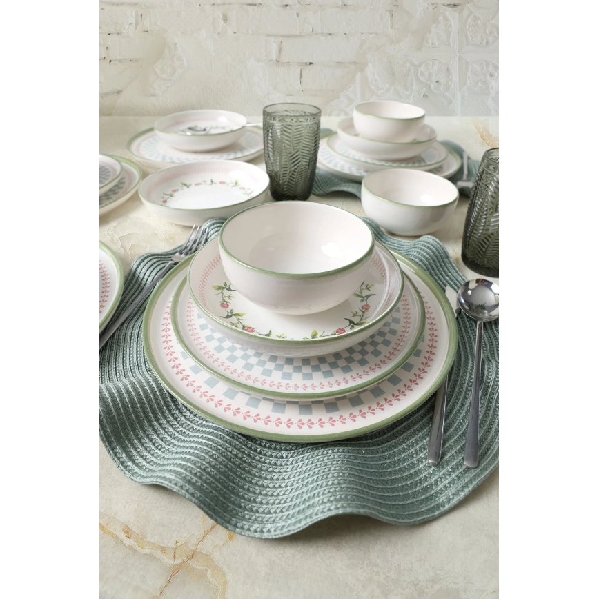 Servizio da tavola 24 pezzi multicolore/ceramica