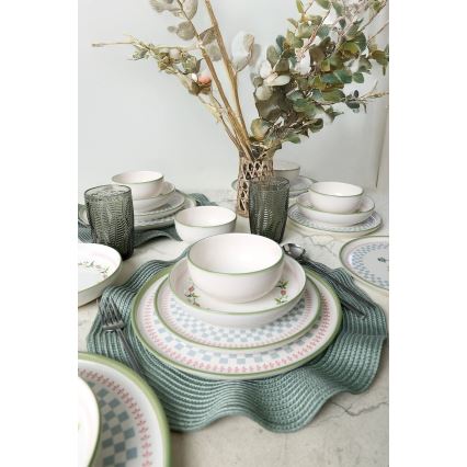 Servizio da tavola 24 pezzi multicolore/ceramica