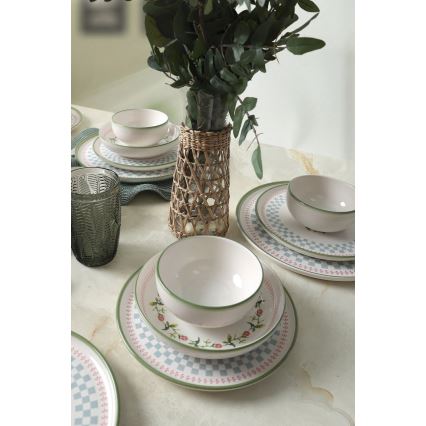 Servizio da tavola 24 pezzi multicolore/ceramica