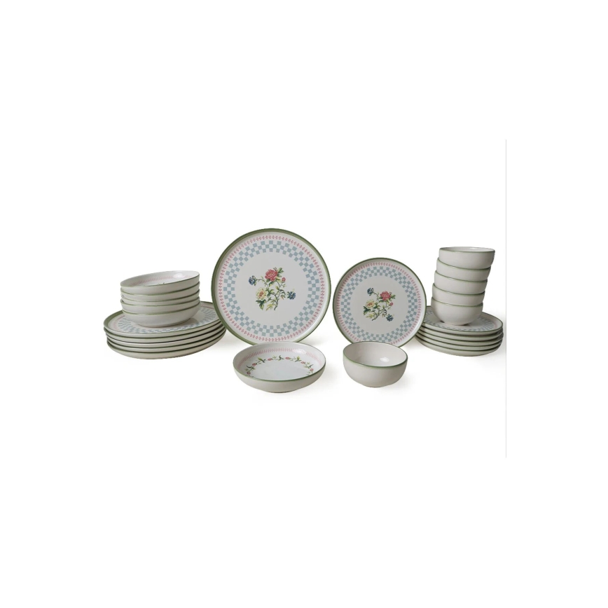 Servizio da tavola 24 pezzi multicolore/ceramica