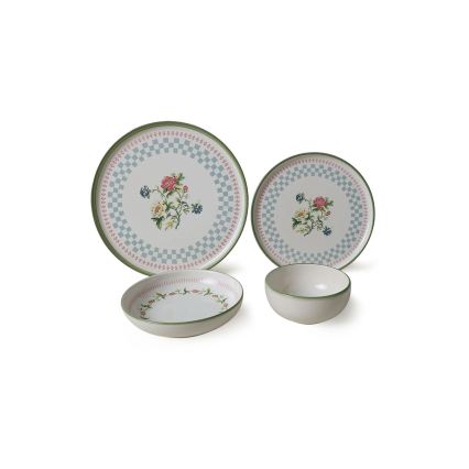 Servizio da tavola 24 pezzi multicolore/ceramica