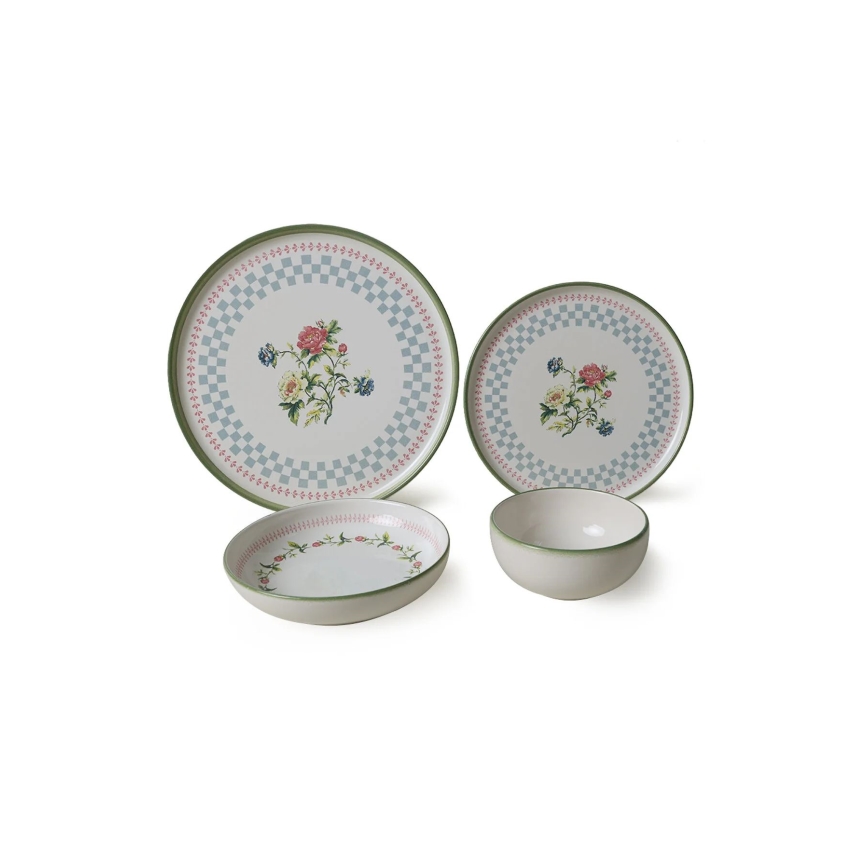Servizio da tavola 24 pezzi multicolore/ceramica