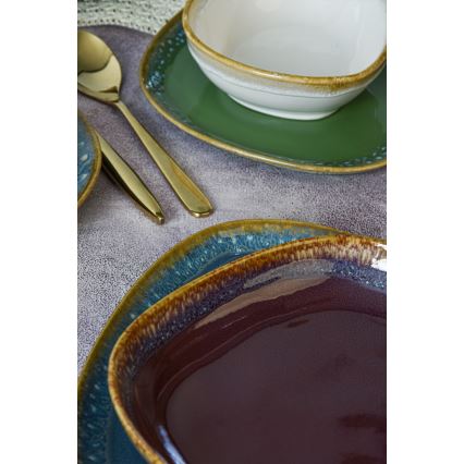 Servizio da tavola 24 pezzi multicolore in grès