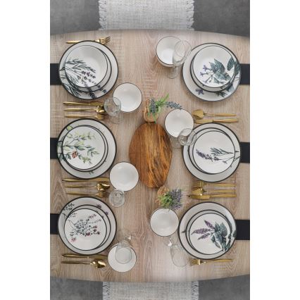 Servizio da tavola 24 pezzi multicolore/in gres