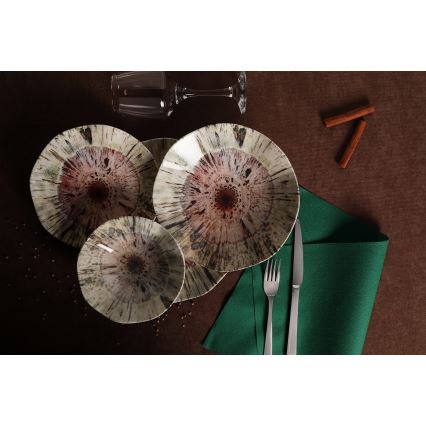 Servizio da tavola 24 pezzi multicolore/porcellana