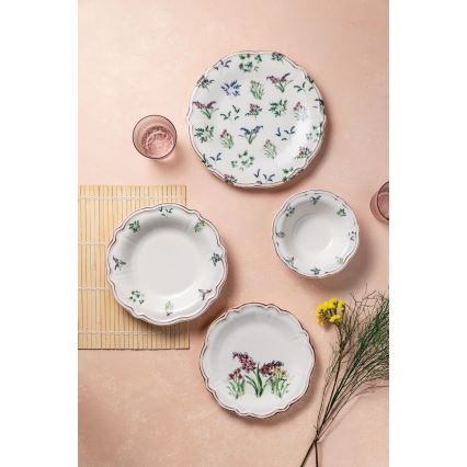 Servizio da tavola 24 pezzi multicolore/porcellana