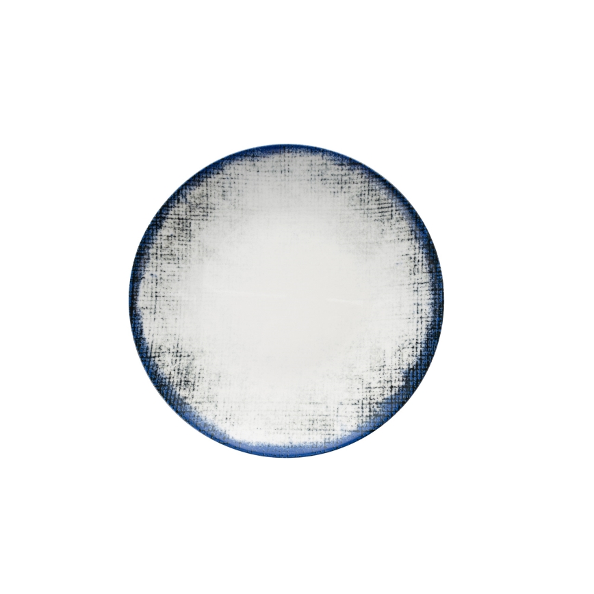 Servizio da tavola 24 pezzi, porcellana, bianco/blu