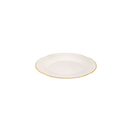 Servizio da tavola 24 pezzi — bianco con finiture oro, in porcellana