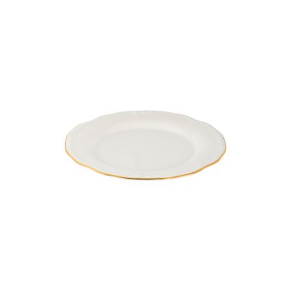 Servizio da tavola 24 pezzi — bianco con finiture oro, in porcellana