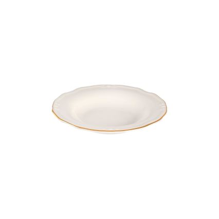 Servizio da tavola 24 pezzi — bianco con finiture oro, in porcellana