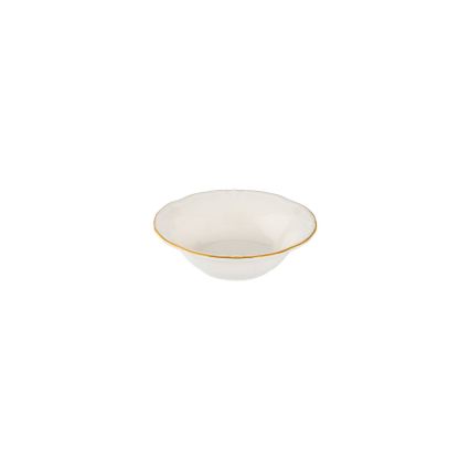 Servizio da tavola 24 pezzi — bianco con finiture oro, in porcellana