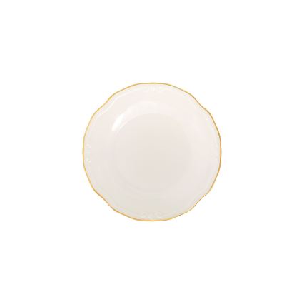 Servizio da tavola 24 pezzi — bianco con finiture oro, in porcellana
