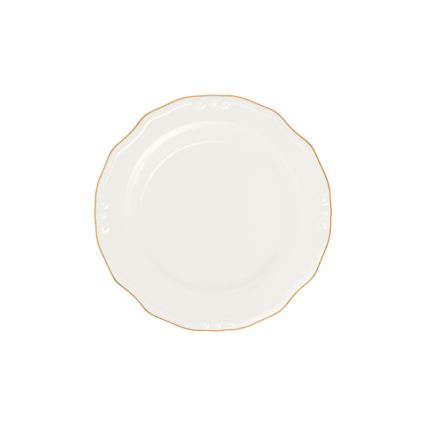 Servizio da tavola 24 pezzi — bianco con finiture oro, in porcellana
