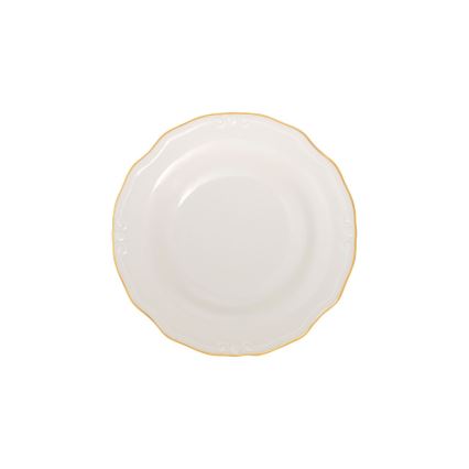 Servizio da tavola 24 pezzi — bianco con finiture oro, in porcellana