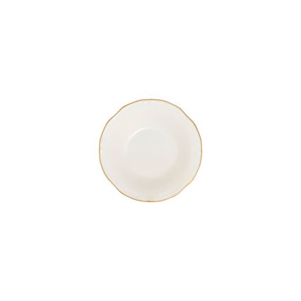 Servizio da tavola 24 pezzi — bianco con finiture oro, in porcellana