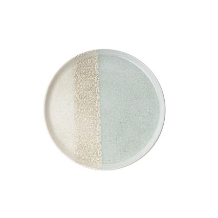 Servizio da tavola 27 pezzi beige/verde in porcellana