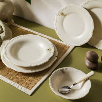Servizio da tavola 27 pezzi crema/porcellana