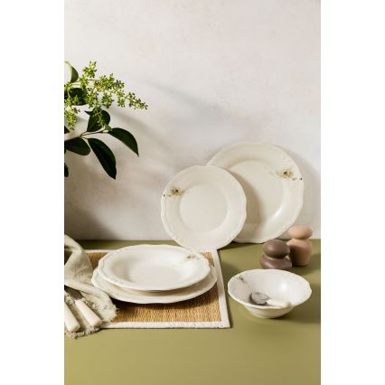 Servizio da tavola 27 pezzi crema/porcellana