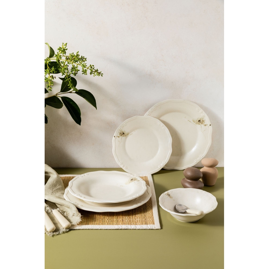 Servizio da tavola 27 pezzi crema/porcellana