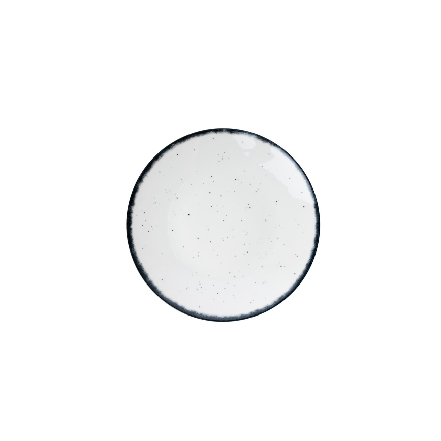 Servizio da tavola in porcellana, 24 pezzi, bianco/nero