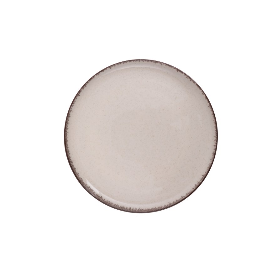 Servizio di piatti 24 pezzi beige/porcellana