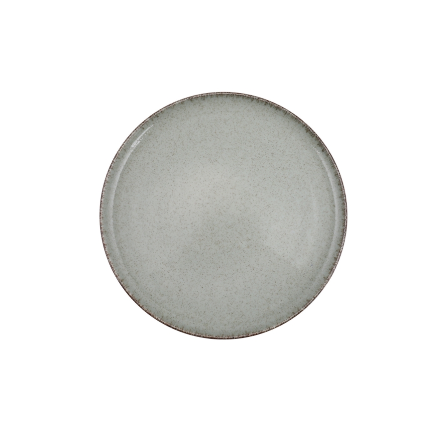 Servizio di piatti 24 pezzi, verde/porcellana