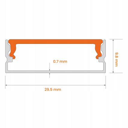 KIT 1x striscia LED con sensore di movimento FLEX LED/3,6 W/4xAA 2 m + 2x profili da incasso da 1 m argento/bianco
