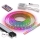 SET 1x striscia LED RGBW dimmerabile DIGITAL LED/16,5W/230V 5 m + 5x profilo da incasso 1 m nero/bianco + telecomando