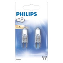 SET 2 lampadine per impieghi gravosi Philips GY6,35/25W/12V 3000K